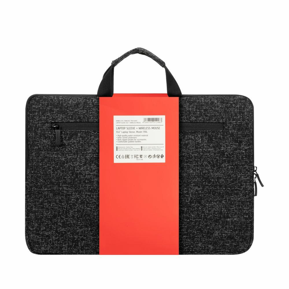 NB SLEEVE ANVIK 15.6 + MOUSE/7916 BLACK RIVACASE