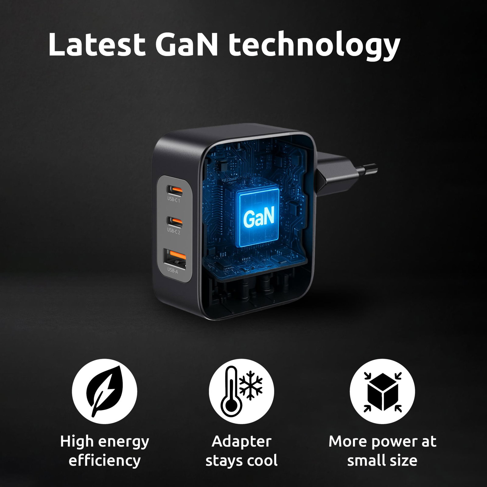 POWER ADAPTER USB-C GAN +C520C/7810010 INTENSO