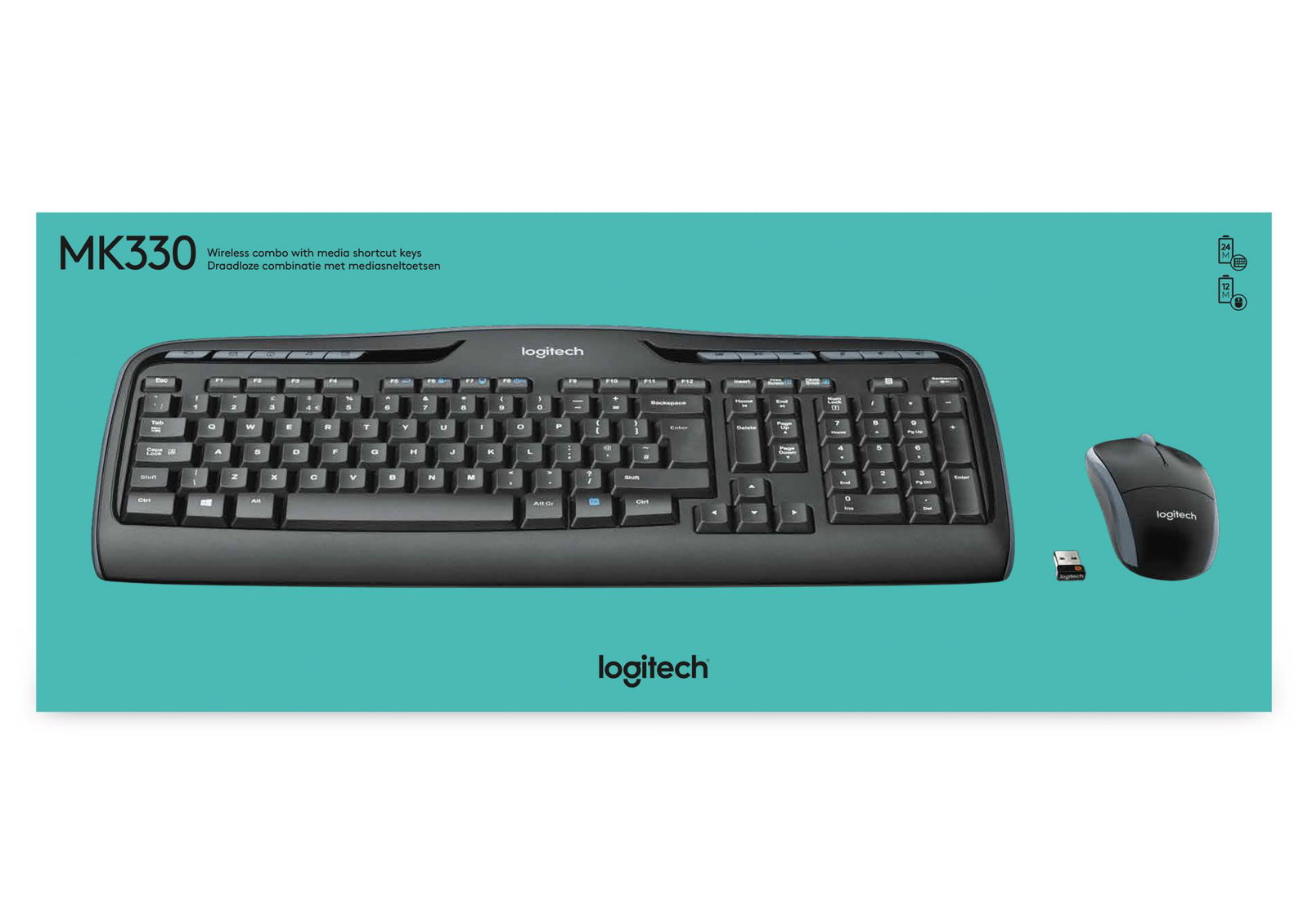 KEYBOARD +MOUSE COMBO MK330/ENG 920-003989 LOGITECH