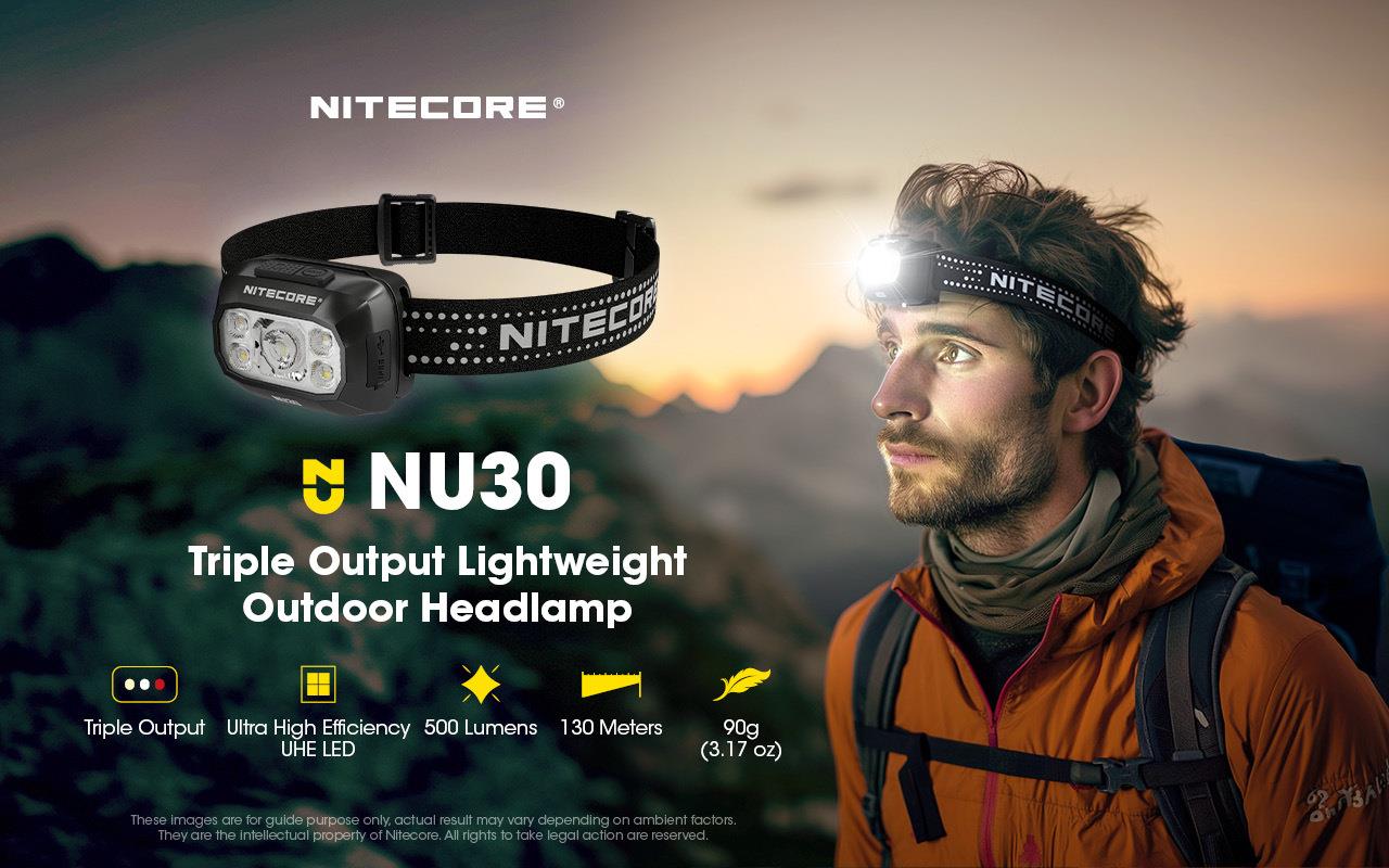 HEADLAMP NU SERIES 500 LUMENS/NU30 NITECORE