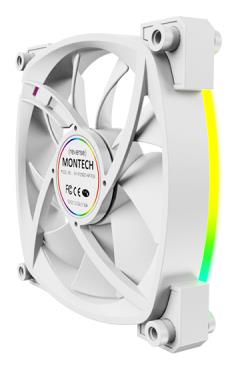 CASE FAN 120MM/RX120 PWM WHITE 3 IN 1 MONTECH