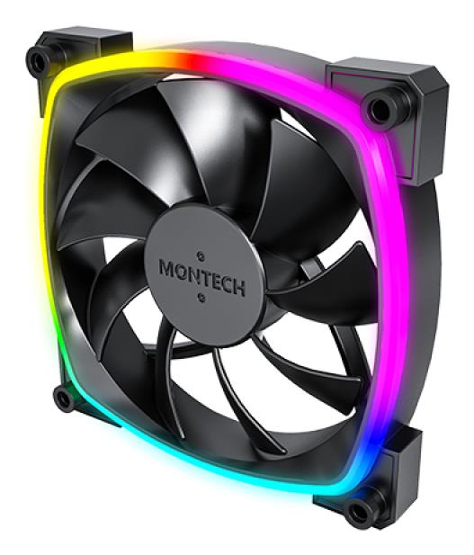 CASE FAN 120MM/AX120 PWM BLACK 3 IN 1 MONTECH