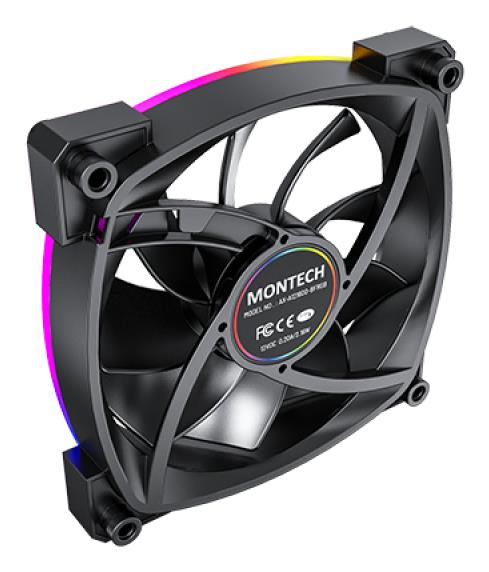 CASE FAN 120MM/AX120 PWM BLACK 3 IN 1 MONTECH
