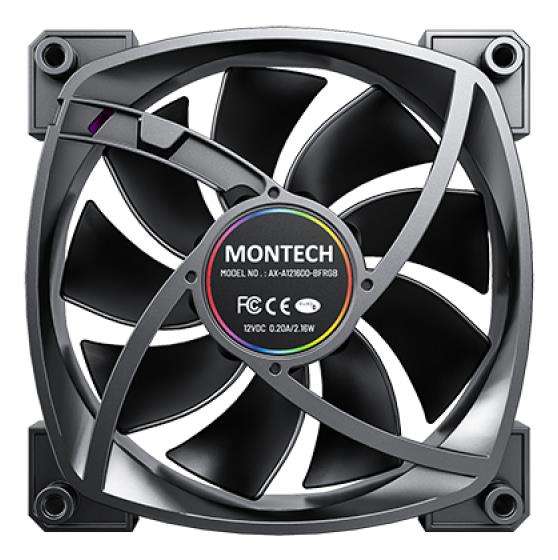 CASE FAN 120MM/AX120 PWM BLACK 3 IN 1 MONTECH