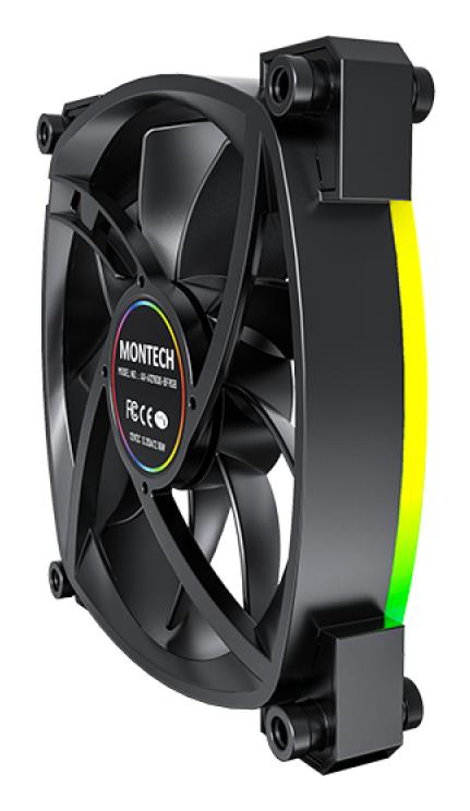 CASE FAN 120MM/AX120 PWM BLACK 3 IN 1 MONTECH