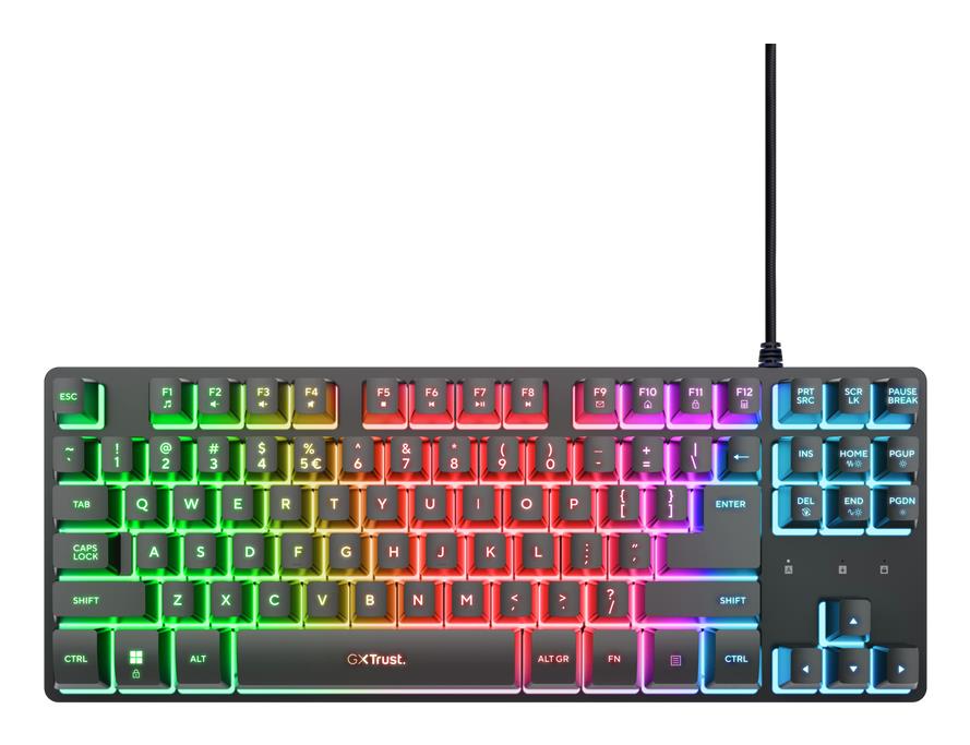 KEYBOARD USB GXT833 THADO TKL/ENG BLACK 25886 TRUST