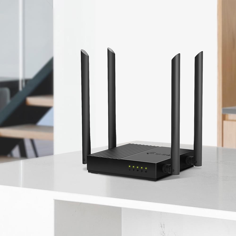 Wireless Router TP-LINK Wi-Fi 5 (802.11ac) Data speed 1200 Mbit/s Ethernet WAN Yes Ethernet LAN Yes 4xLAN ports ARCHERC64