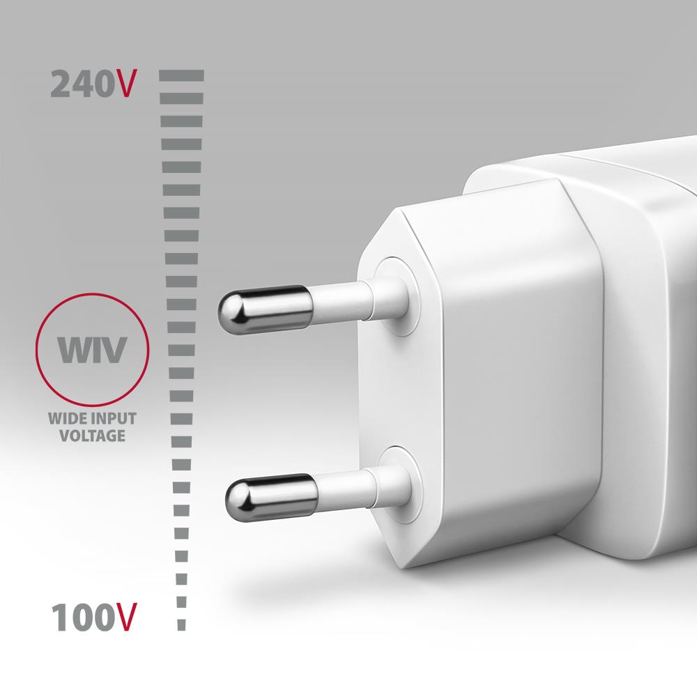 MOBILE CHARGER WALL USB 65W/GAN 3PORT ACU-DPQ65W AXAGON
