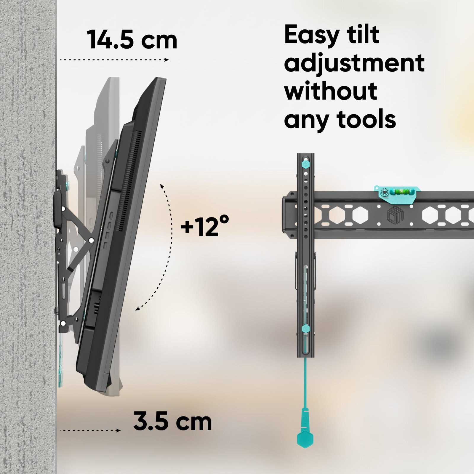TV SET ACC WALL MOUNT /32-70/BLACK TM5-B ONKRON
