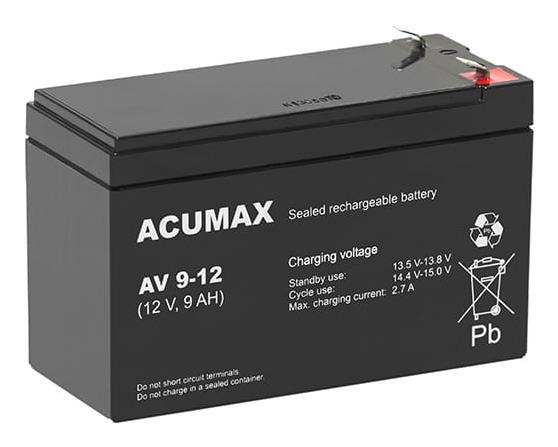 BATTERY 12V 9AH VRLA/EV9-12 T2 EUROPOWER EMU