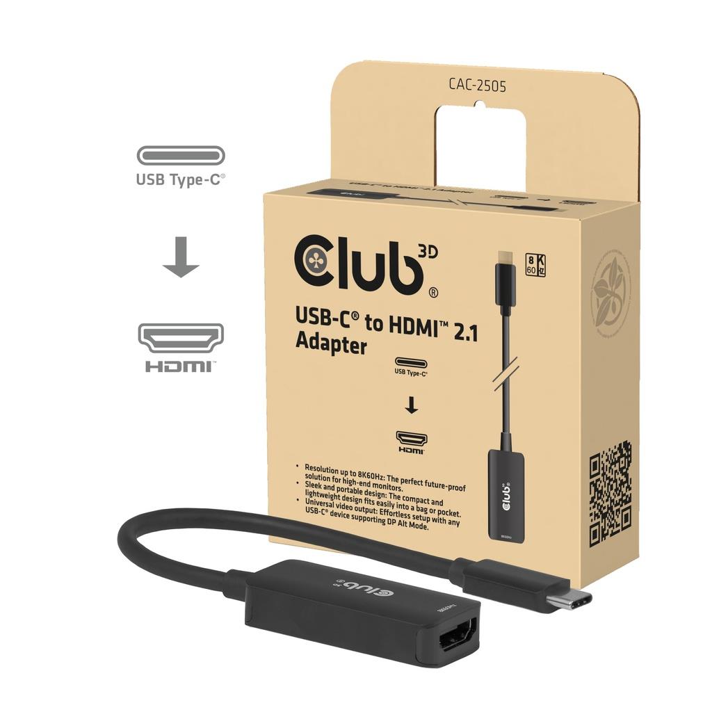 I/O ADAPTER USB-C TO HDMI/CAC-2505 CLUB3D