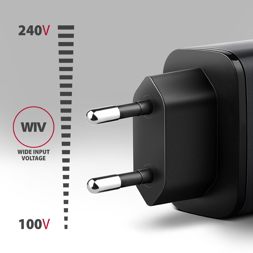 MOBILE CHARGER WALL USB 67W/GAN 2PORT ACU-PQ67D AXAGON