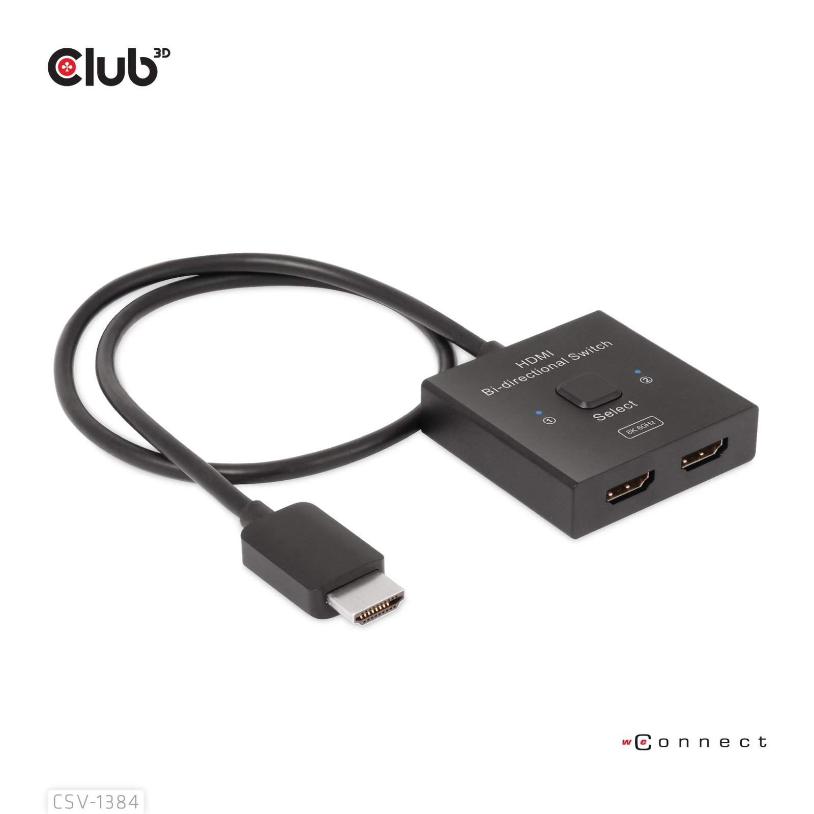 VIDEO SWITCH HDMI 2PORT/CSV-1384 CLUB3D