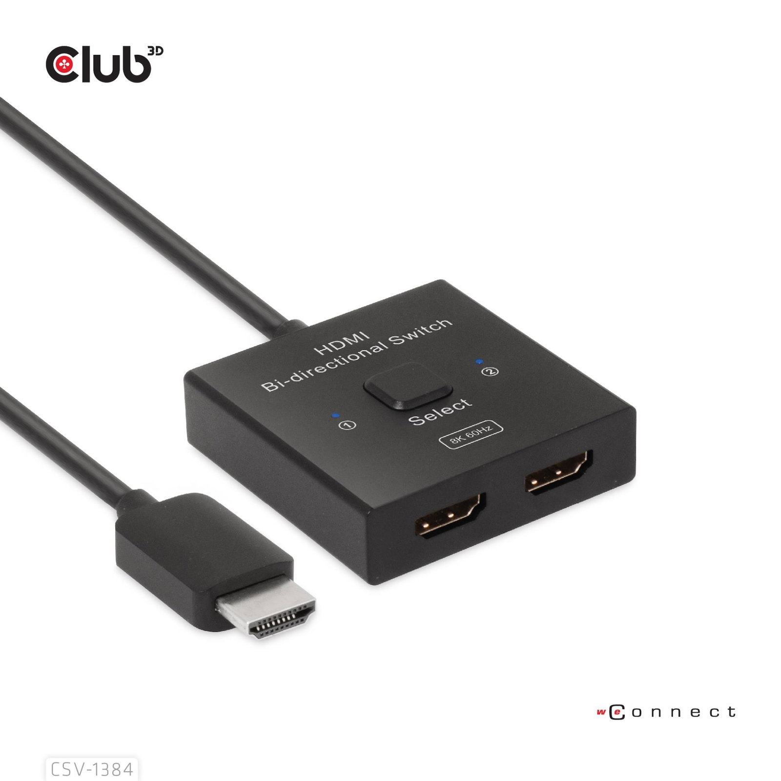VIDEO SWITCH HDMI 2PORT/CSV-1384 CLUB3D