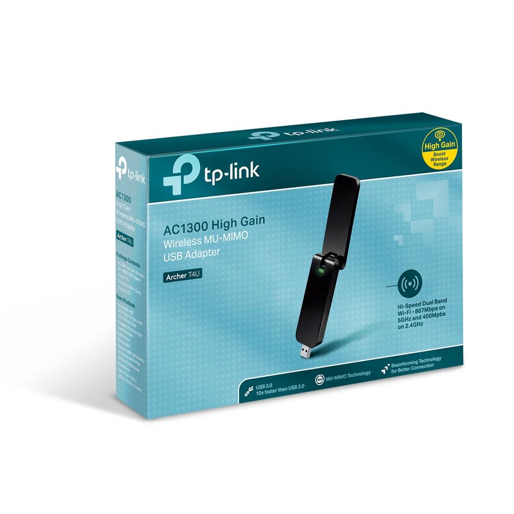 WRL ADAPTER 1300MBPS USB/DUAL BAND ARCHER T4U TP-LINK