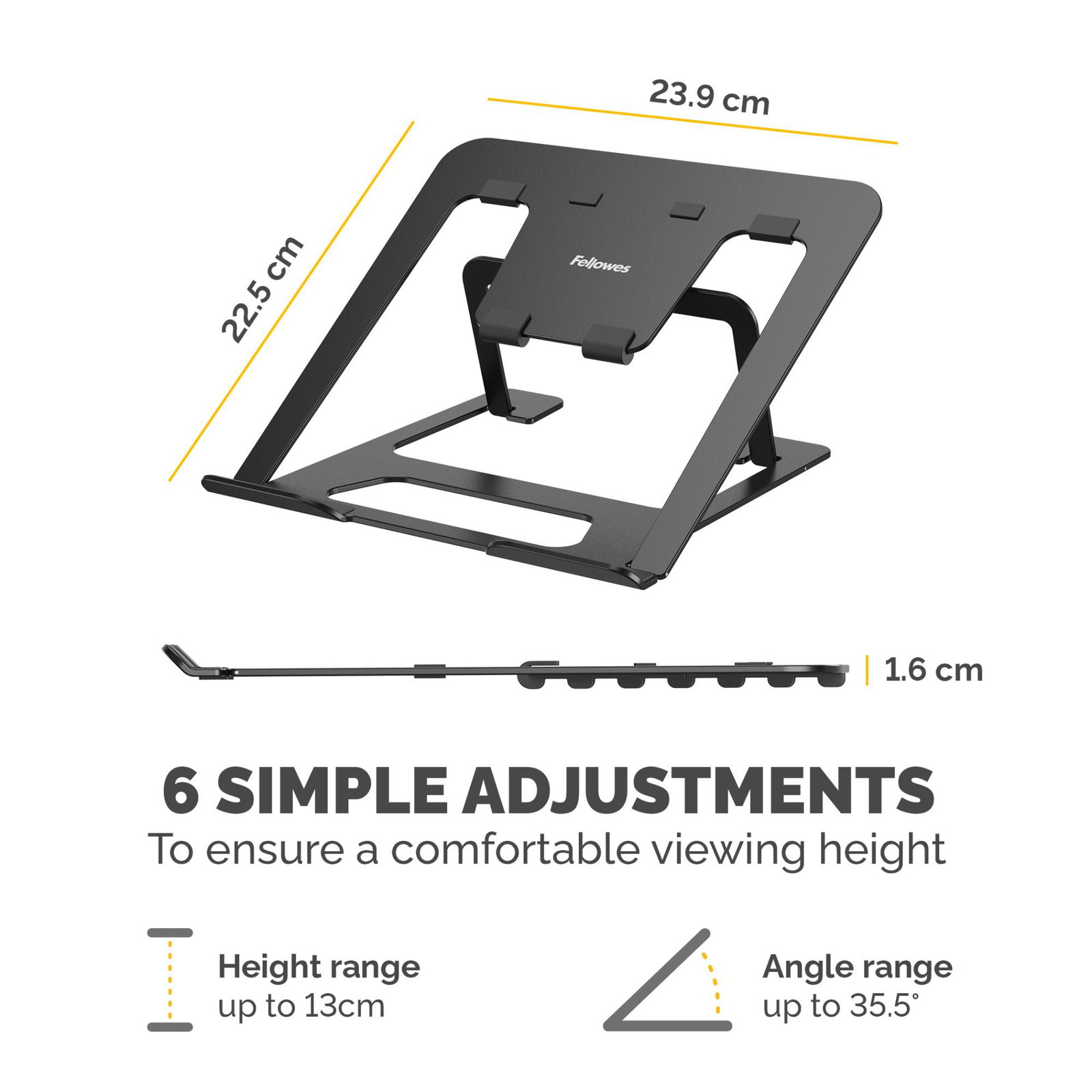 NB ACC STAND PORTABLE/BLACK 100138868 FELLOWES