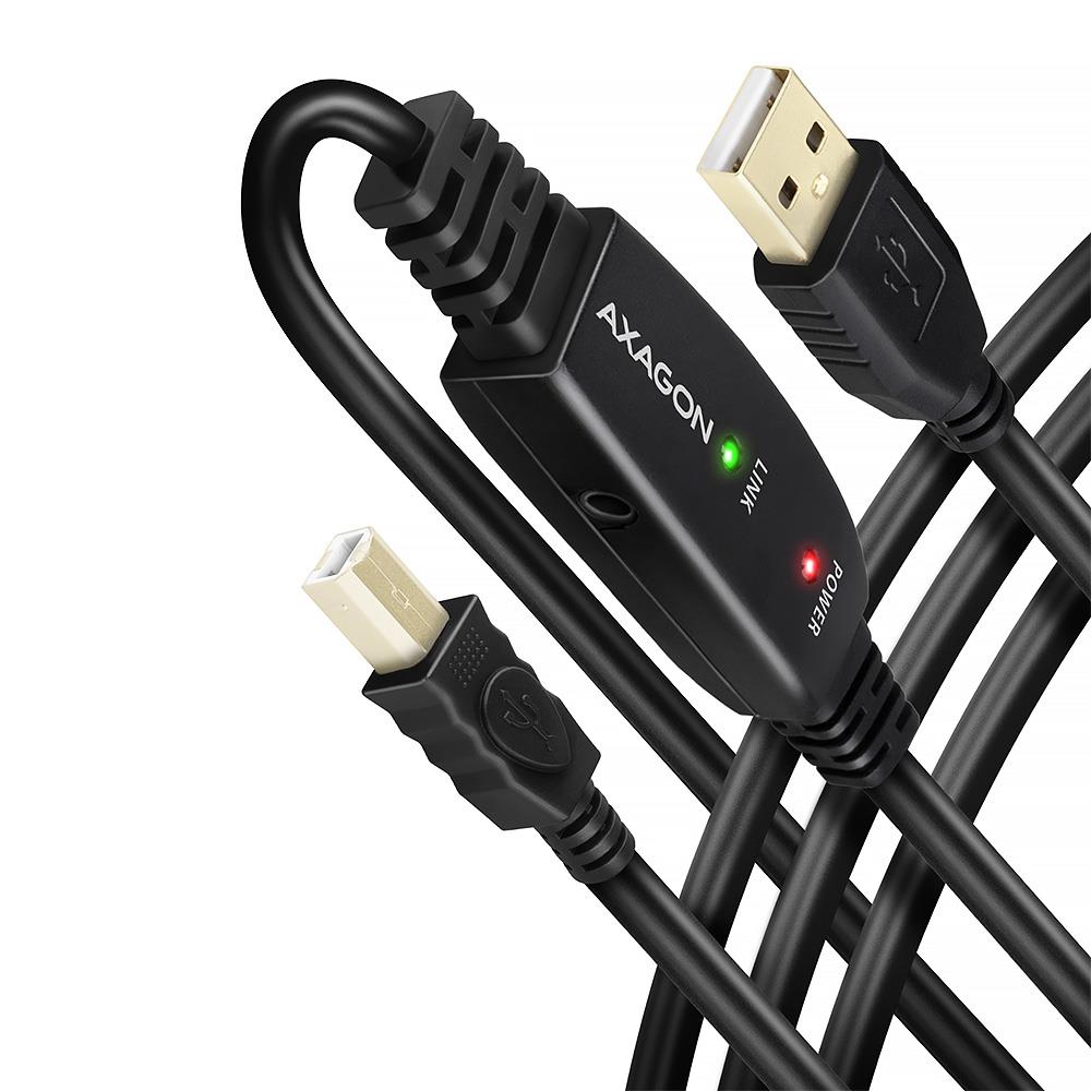 CABLE USB2.0 A-M/B-M ACTIVE/20M ADR-220B AXAGON