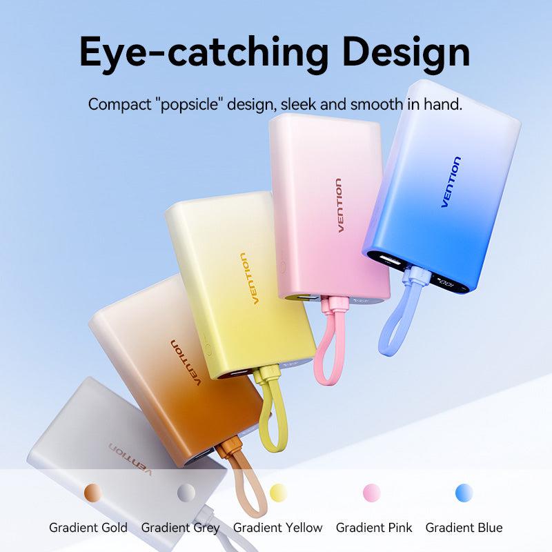 POWER BANK USB 10000MAH 22.5W/YELLOW FHZY0 VENTION