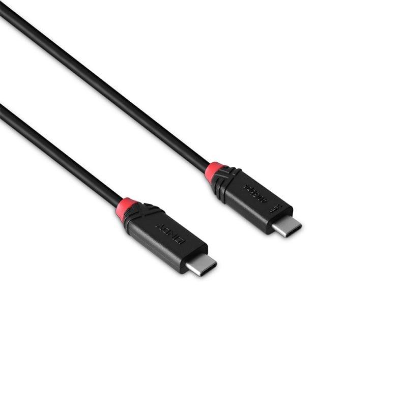 CABLE USB4 240W TYPE C 1M/BLACK LINE 37001 LINDY