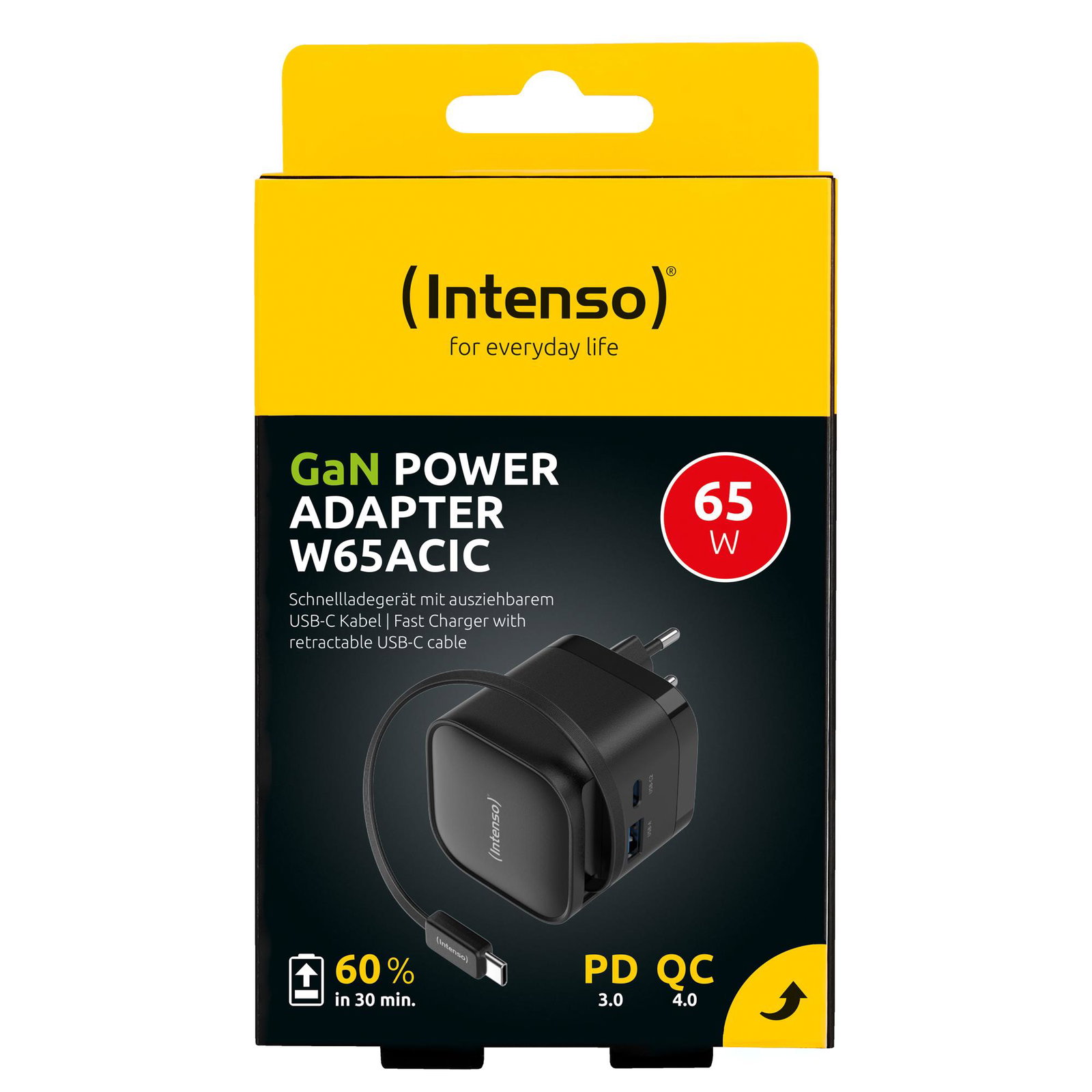 POWER ADAPTER 1XUSB-A/1XUSB-C/BLACK 7806520 INTENSO