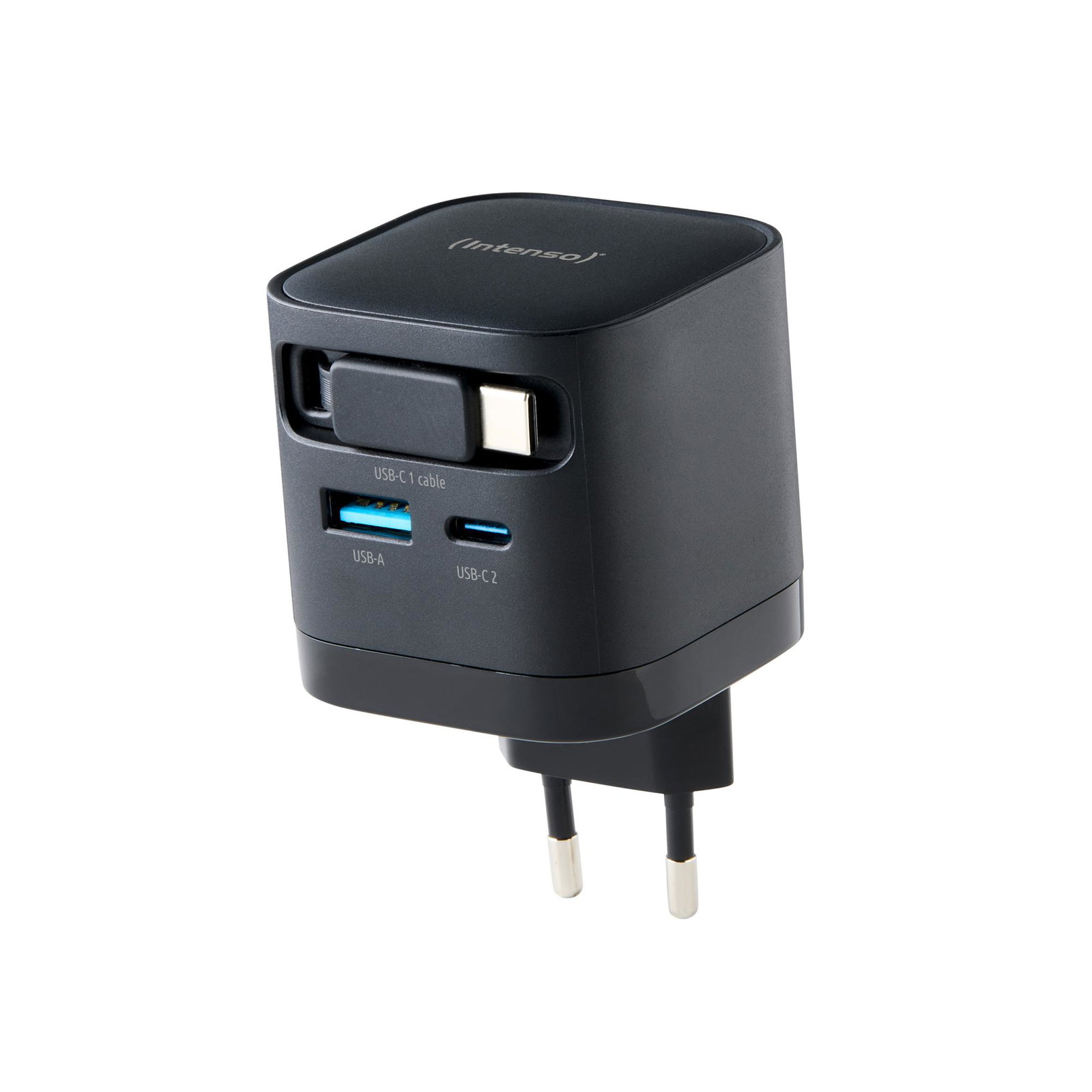 POWER ADAPTER 1XUSB-A/1XUSB-C/BLACK 7806520 INTENSO