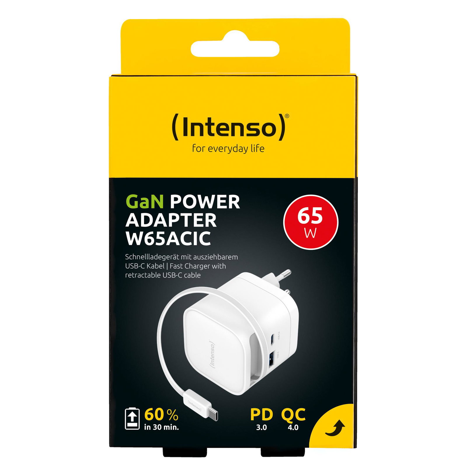POWER ADAPTER 1XUSB-A/1XUSB-C/BLACK 7806522 INTENSO