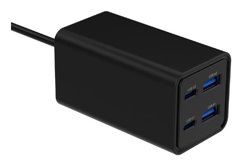 CHARGER USB UNIVERSAL 4P 65W/TA-UC-2A2C-PD65-01-BK GEMBIRD