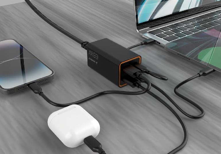 CHARGER USB UNIVERSAL 4P 65W/TA-UC-2A2C-PD65-01-BK GEMBIRD