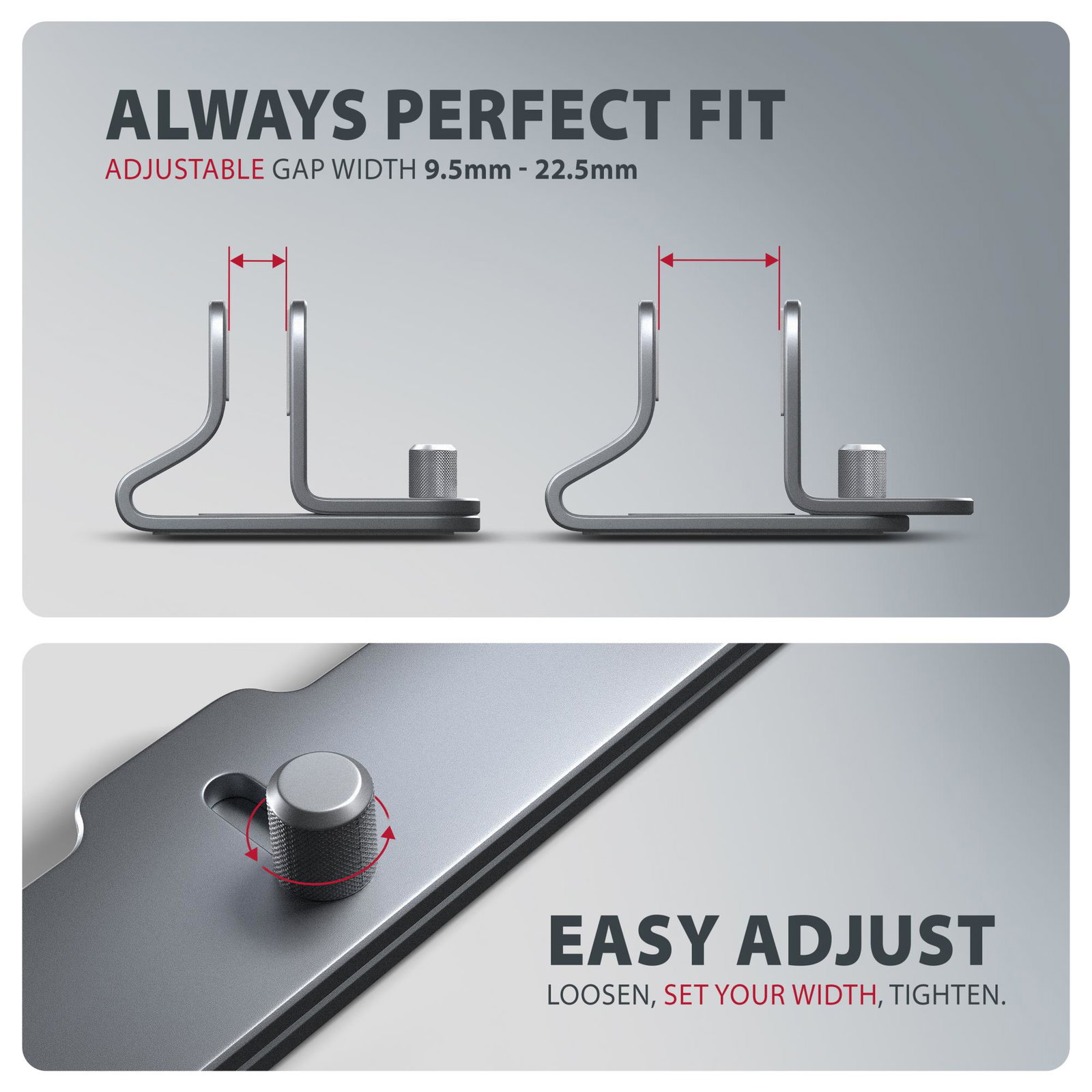 NB ACC STAND 10-17.3/VERT. ALUMINUM STND-VG AXAGON