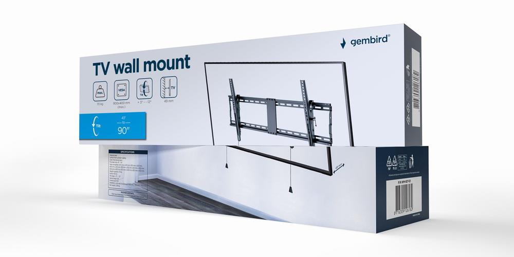 TV SET ACC WALL MOUNT 43-90/WM-90T-01 GEMBIRD