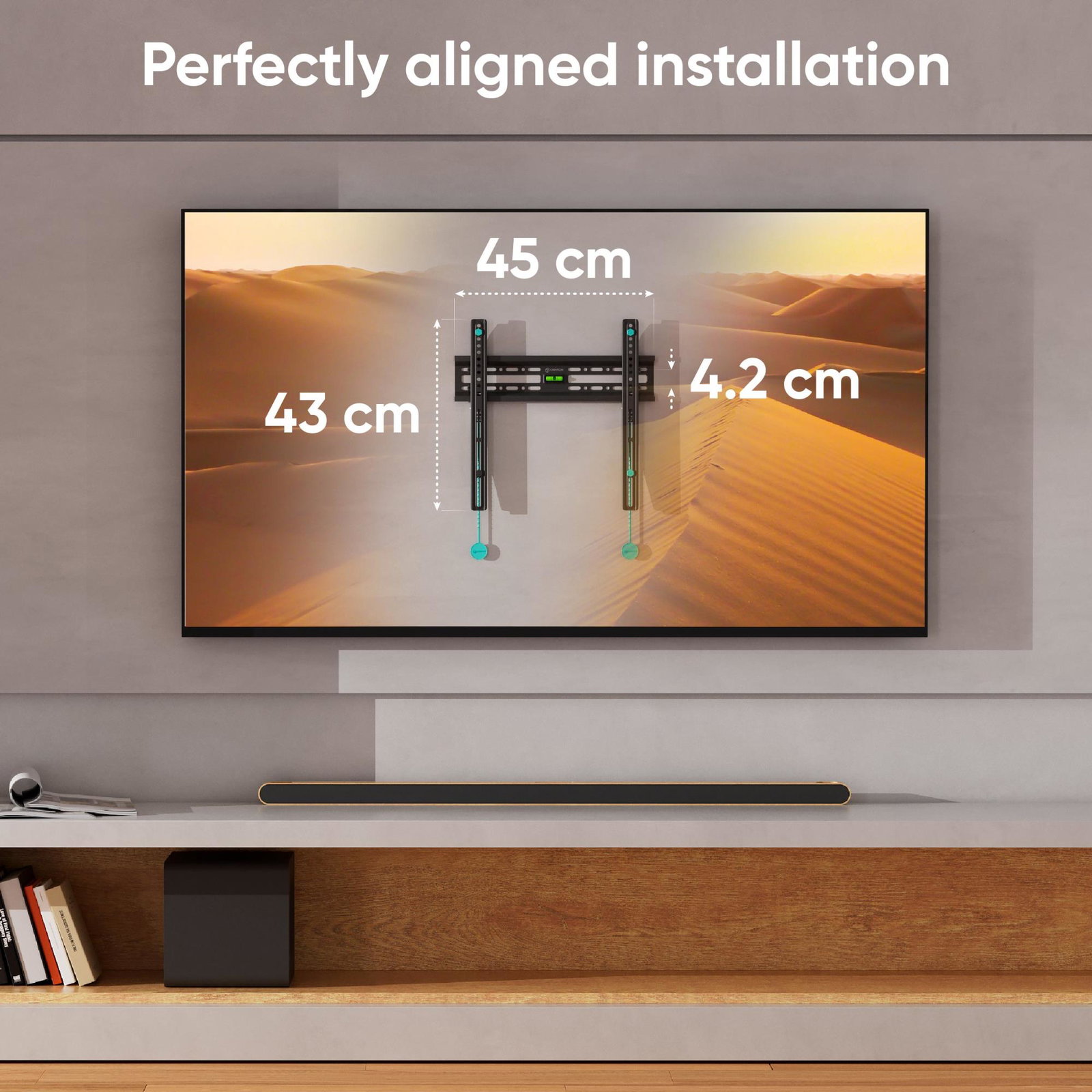 TV SET ACC WALL MOUNT /32-65/BLACK FM2-B ONKRON