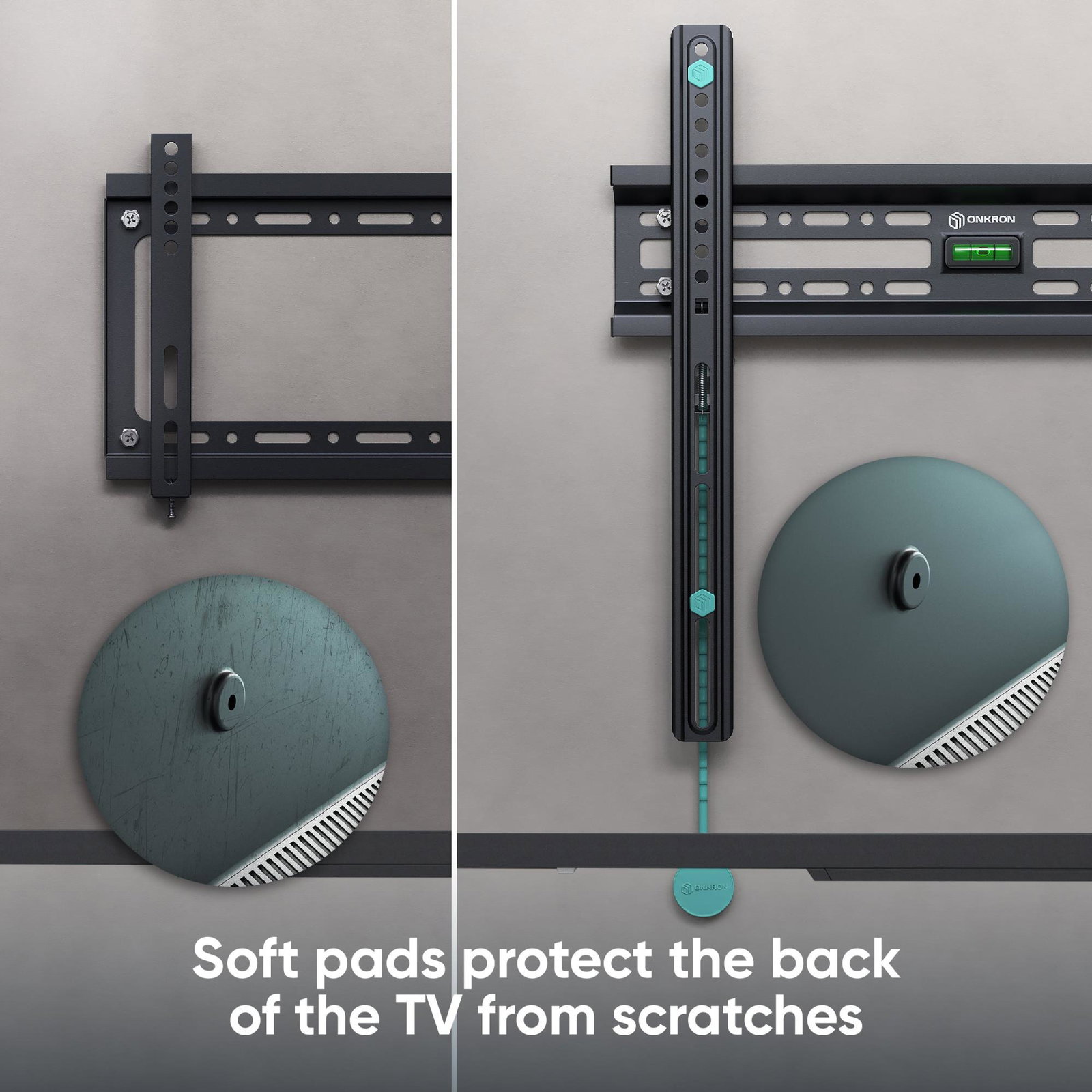 TV SET ACC WALL MOUNT /32-65/BLACK FM2-B ONKRON