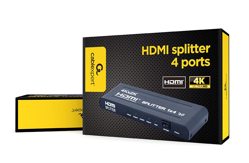 VIDEO SPLITTER HDMI 4PORTS/DSP-4PH4-02 GEMBIRD