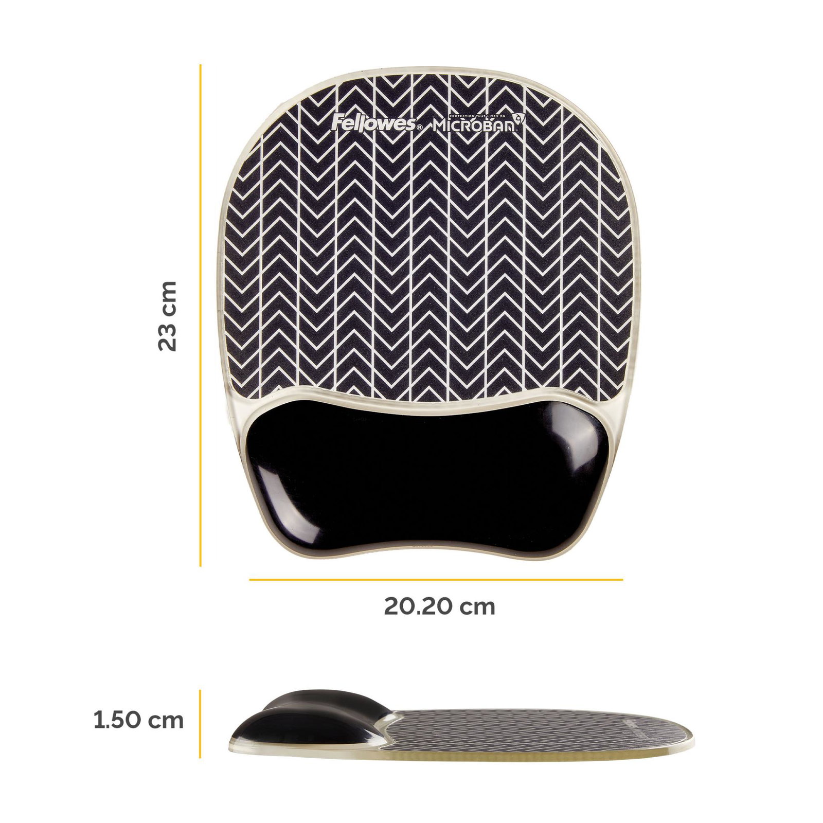 MOUSE PAD PHOTO GEL/CHEVRON 9653401 FELLOWES