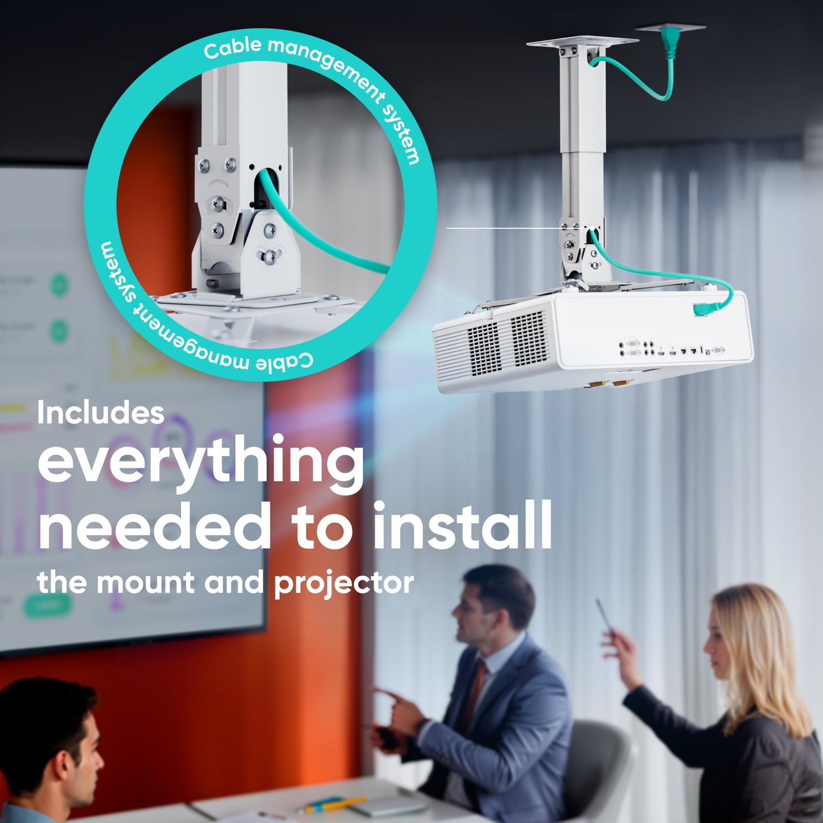 PROJECTOR ACC MOUNT/WHITE K3A-W ONKRON