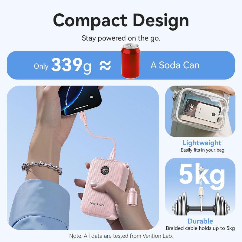 POWER BANK USB 20000MAH 22.5W/PINK FKBP0-C VENTION