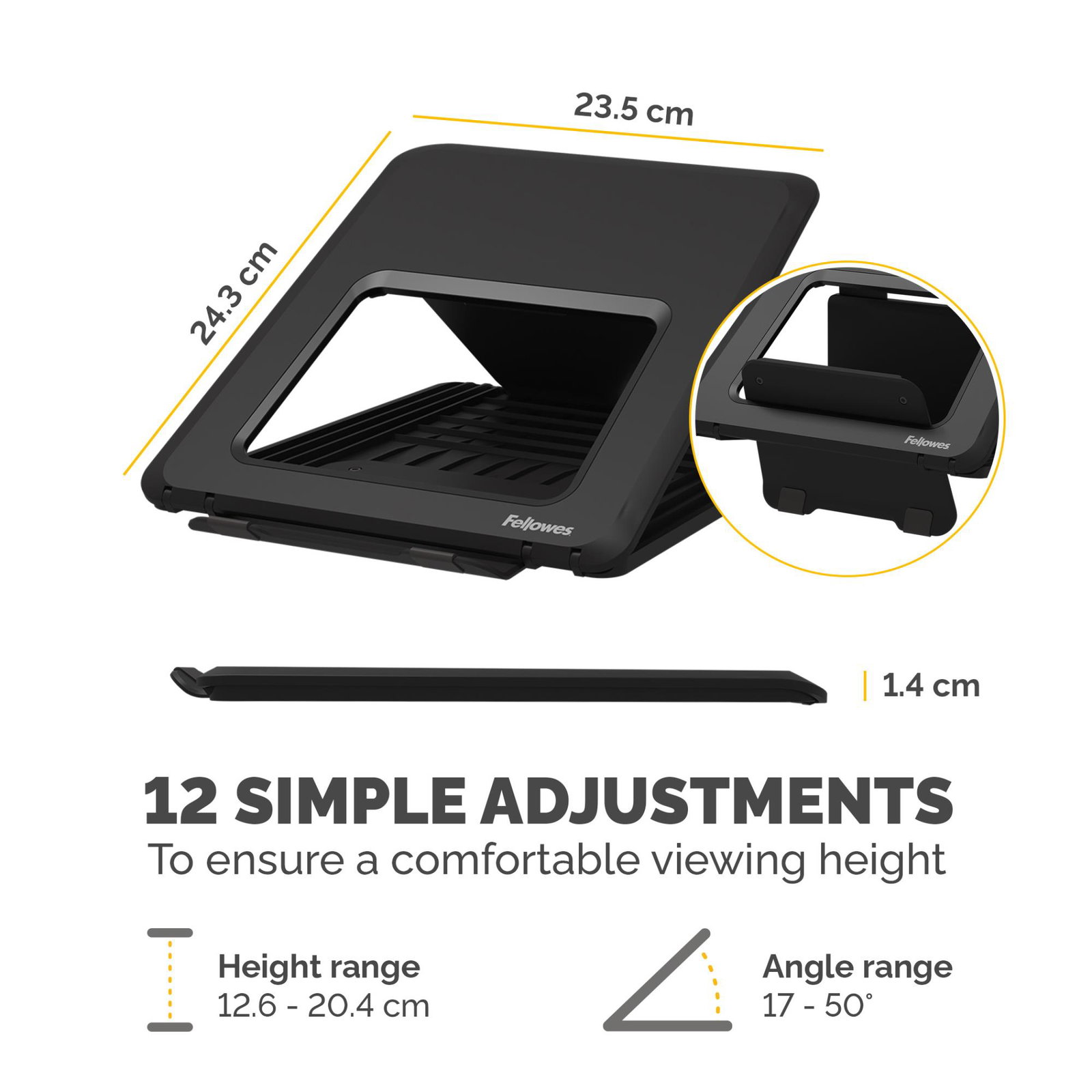 MONITOR ACC STAND BREYTA/BLACK 100016558 FELLOWES