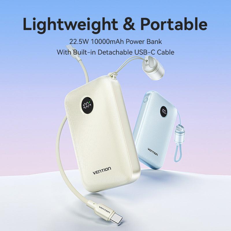 POWER BANK USB 10000MAH 22.5W/BLACK FKAB0-C VENTION