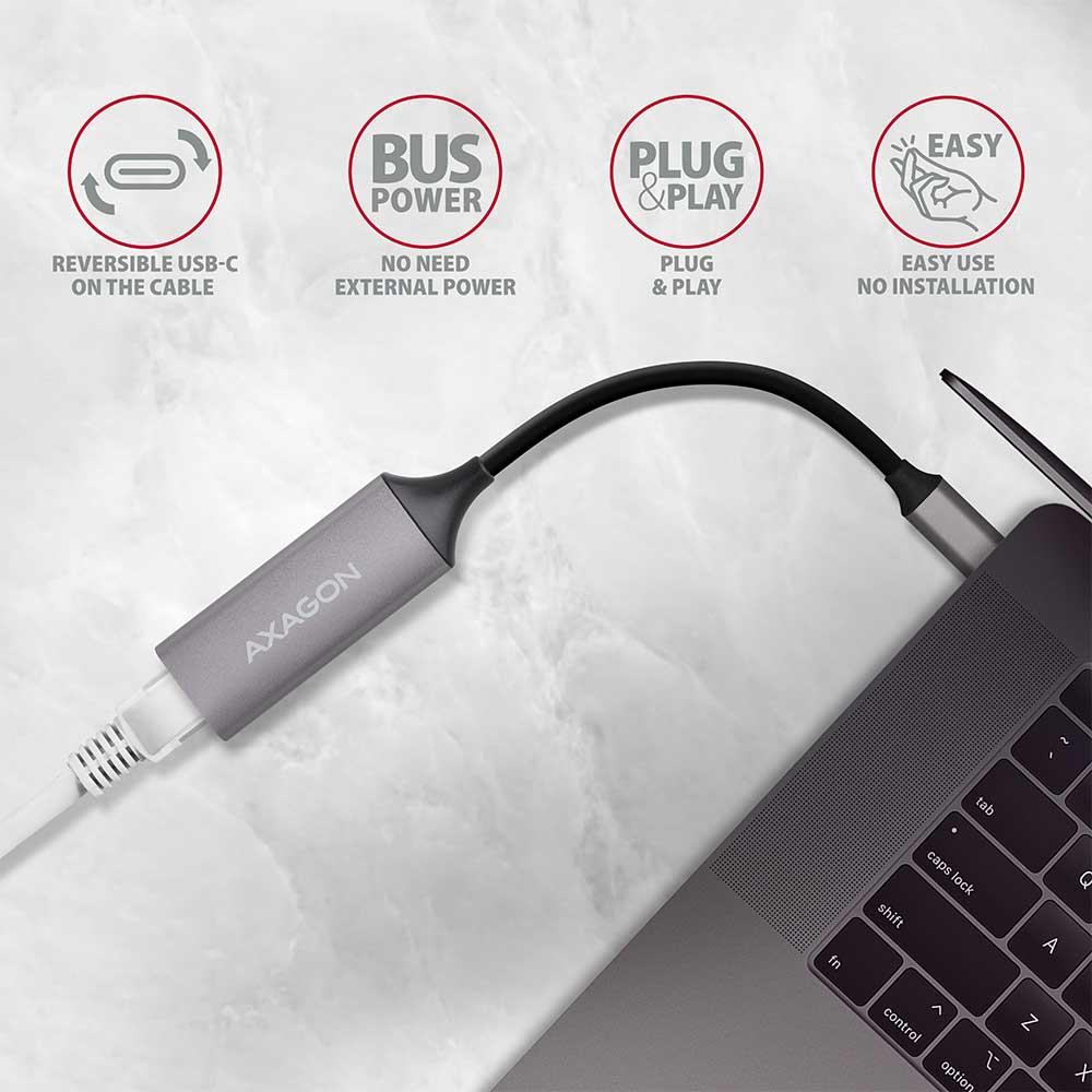 NET ADAPTER USB-C 1GB/ADE-TRC AXAGON