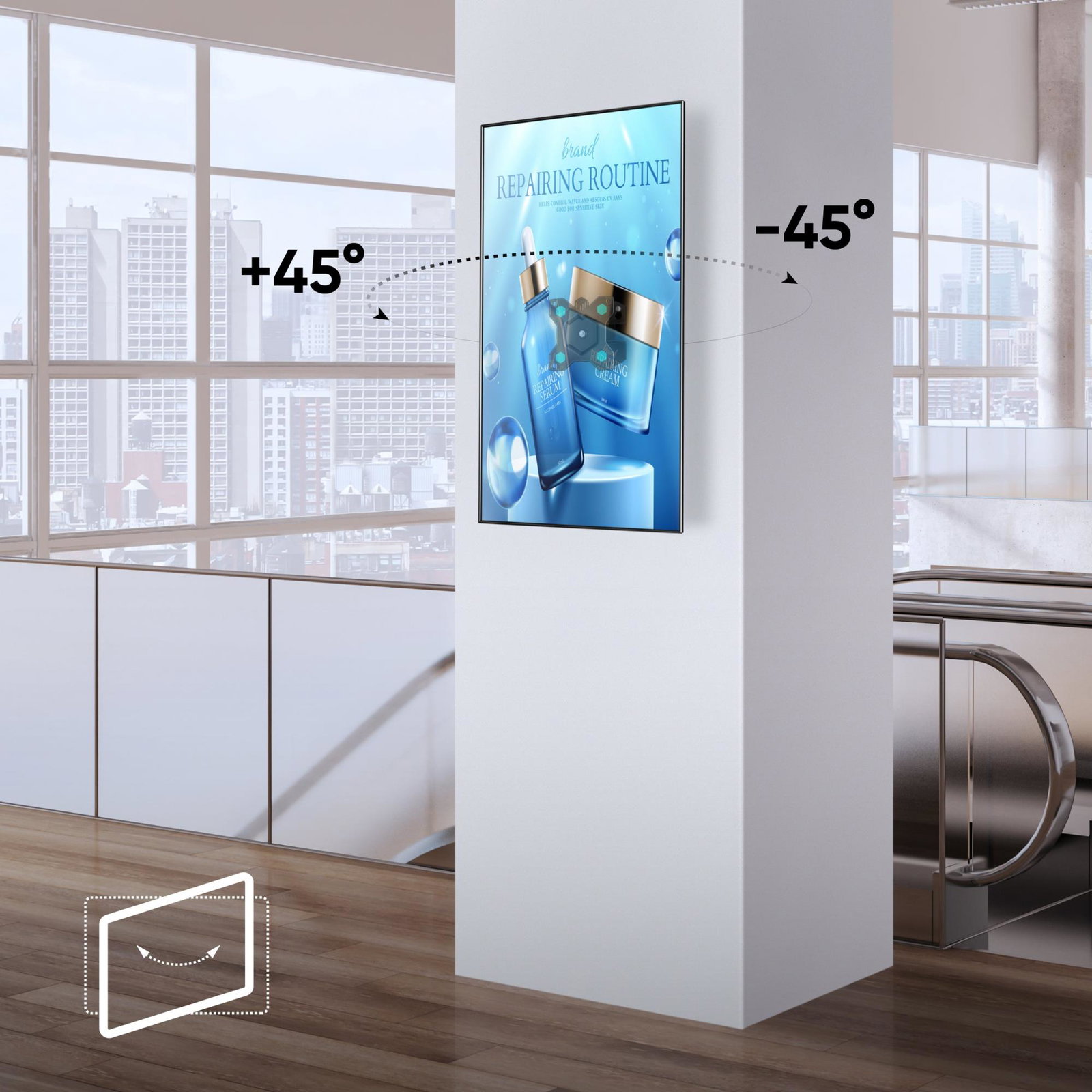 TV SET ACC WALL MOUNT /10-35/BLACK R3-B ONKRON