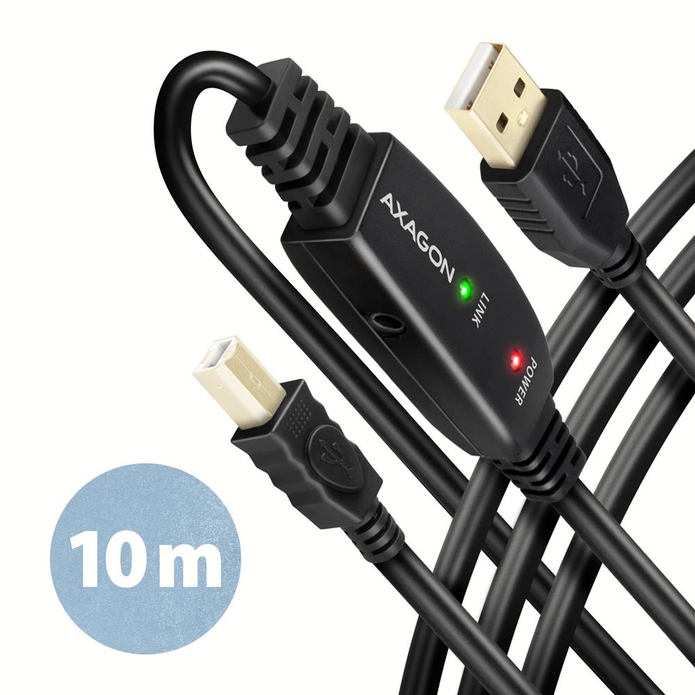 CABLE USB2.0 A-M/B-M ACTIVE/10M ADR-210B AXAGON