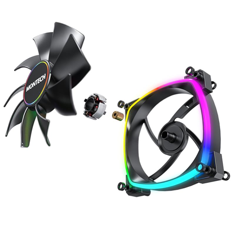 CASE FAN 140MM/AX140 PWM BLACK MONTECH