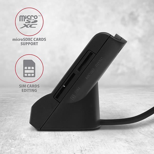 CARD READER STAND SMARTCARD/USB2.0 CRE-SM2 AXAGON