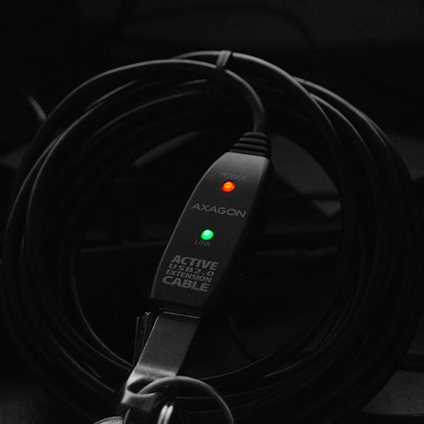 CABLE USB2.0 A-M/A-F ACTIVE/10M ADR-210 AXAGON