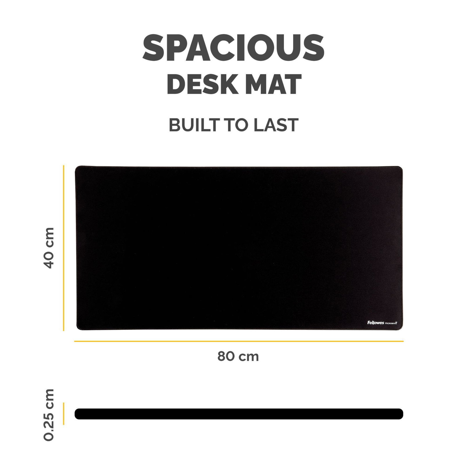 DESK MAT BREYTA/BLACK 100139320 FELLOWES