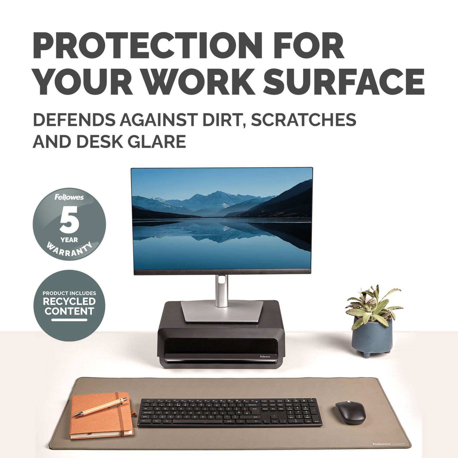 DESK MAT BREYTA/SAND 100139324 FELLOWES
