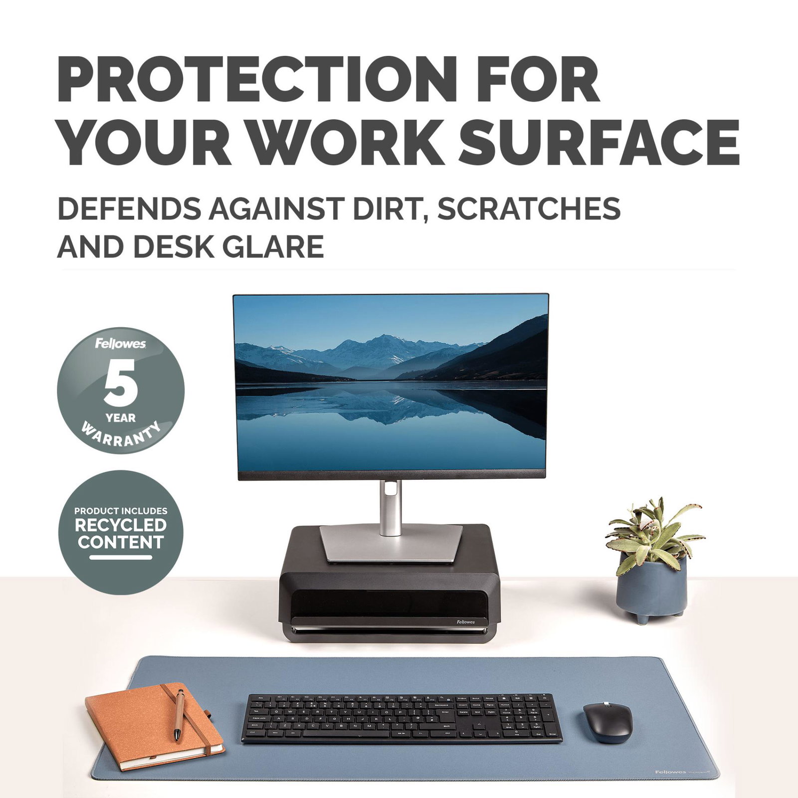 DESK MAT BREYTA/MARINE 100139322 FELLOWES