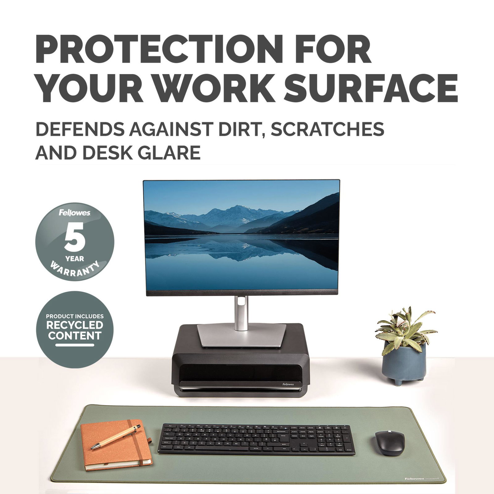 DESK MAT BREYTA/SAGE 100139323 FELLOWES