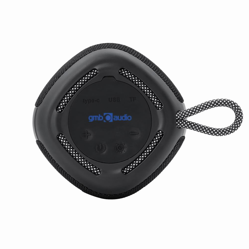 Portable Speaker GEMBIRD Black Portable/Wireless 1xUSB-C Bluetooth SPK-BT-LED-03-BK
