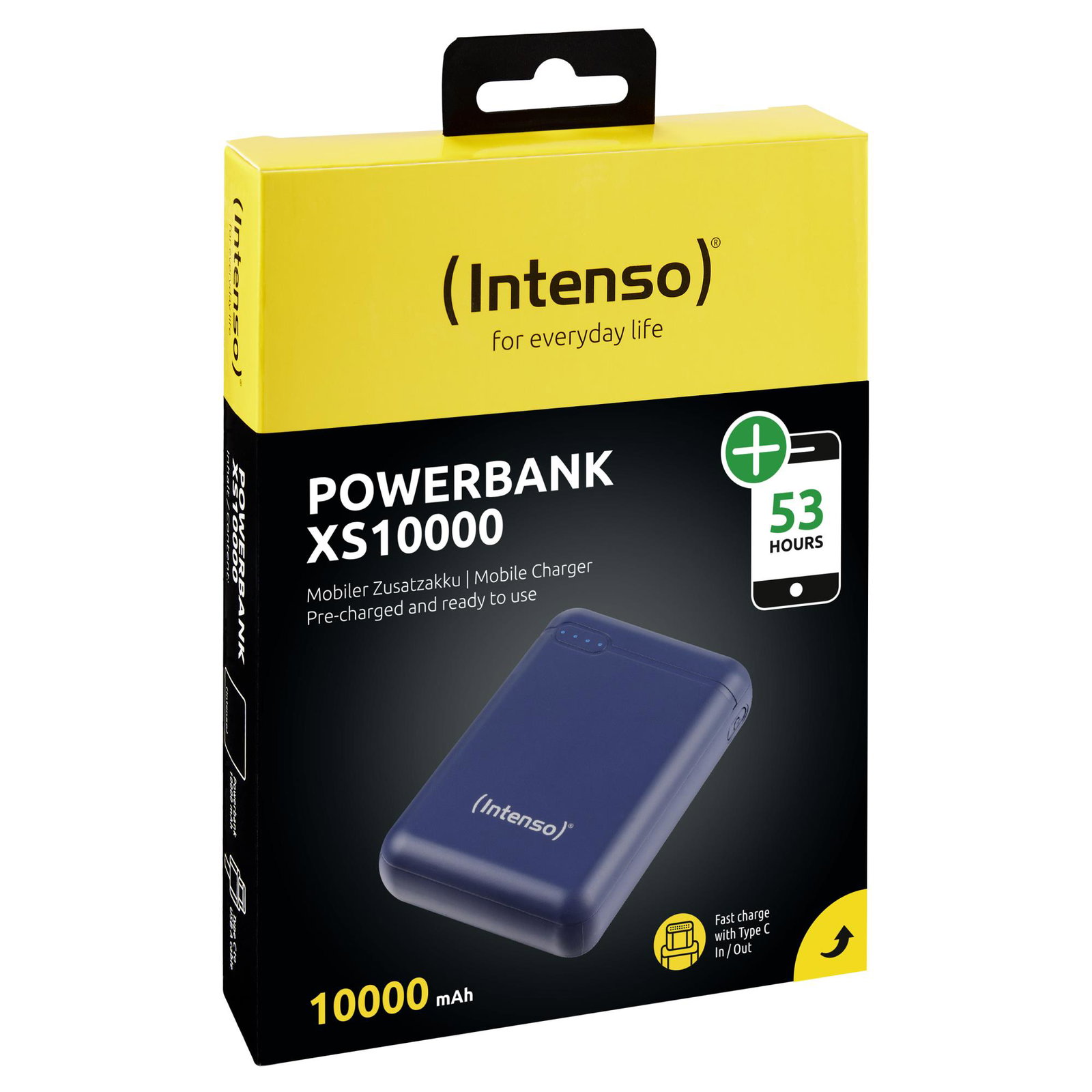 POWER BANK USB 10000MAH/DARK BLUE XS10000 INTENSO